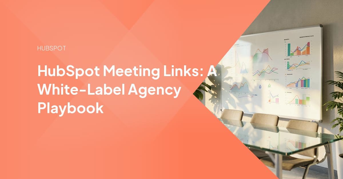 A HubSpot scheduling page open on a laptop showing available meeting time slots next to a connected calendar.