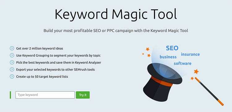 SEO tip: Use an enterprise-grade keyword research tool for your campaigns.